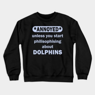 Dolphins Humpback Whale Diving Girls Earth Killer Whale Crewneck Sweatshirt